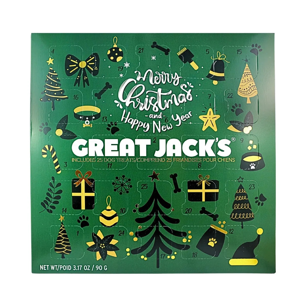 Great Jack's Dog Advent Calendar Merry Christmas and Happy New Year