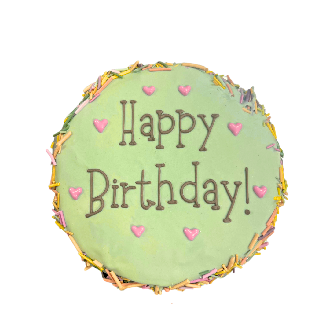 5 Round Shaped Doggy Birthday Cake