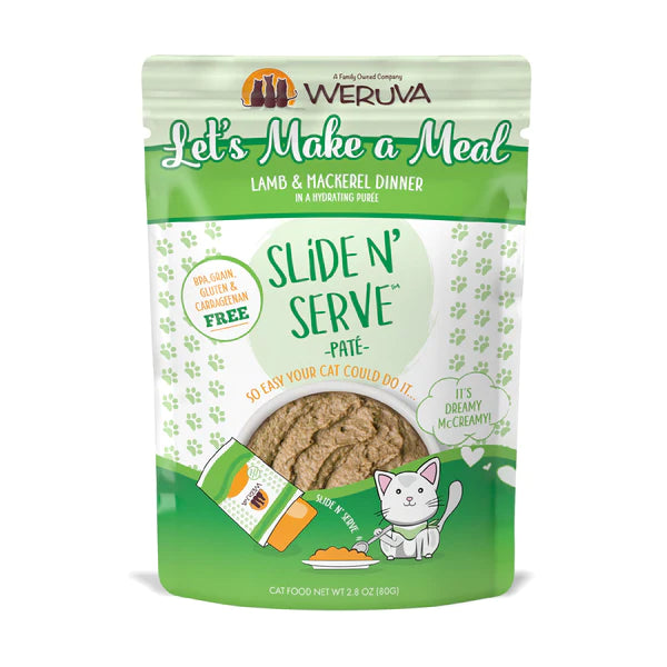 Weruva Cat Slide n' Serve Slice Let's Make A Meal Lamb & Mackerel Dinner