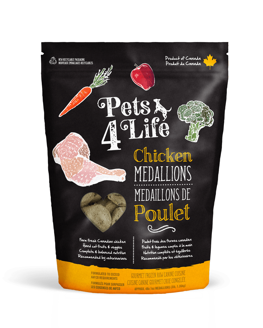 Pets 4 Life Dog Raw Chicken Medallions FINAL SALE NO EXCHANGE OR REFUNDS