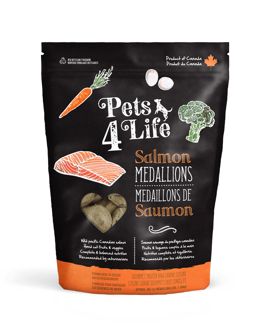 Pets 4 Life Dog Raw Salmon Medallions FINAL SALE NO EXCHANGE OR REFUNDS