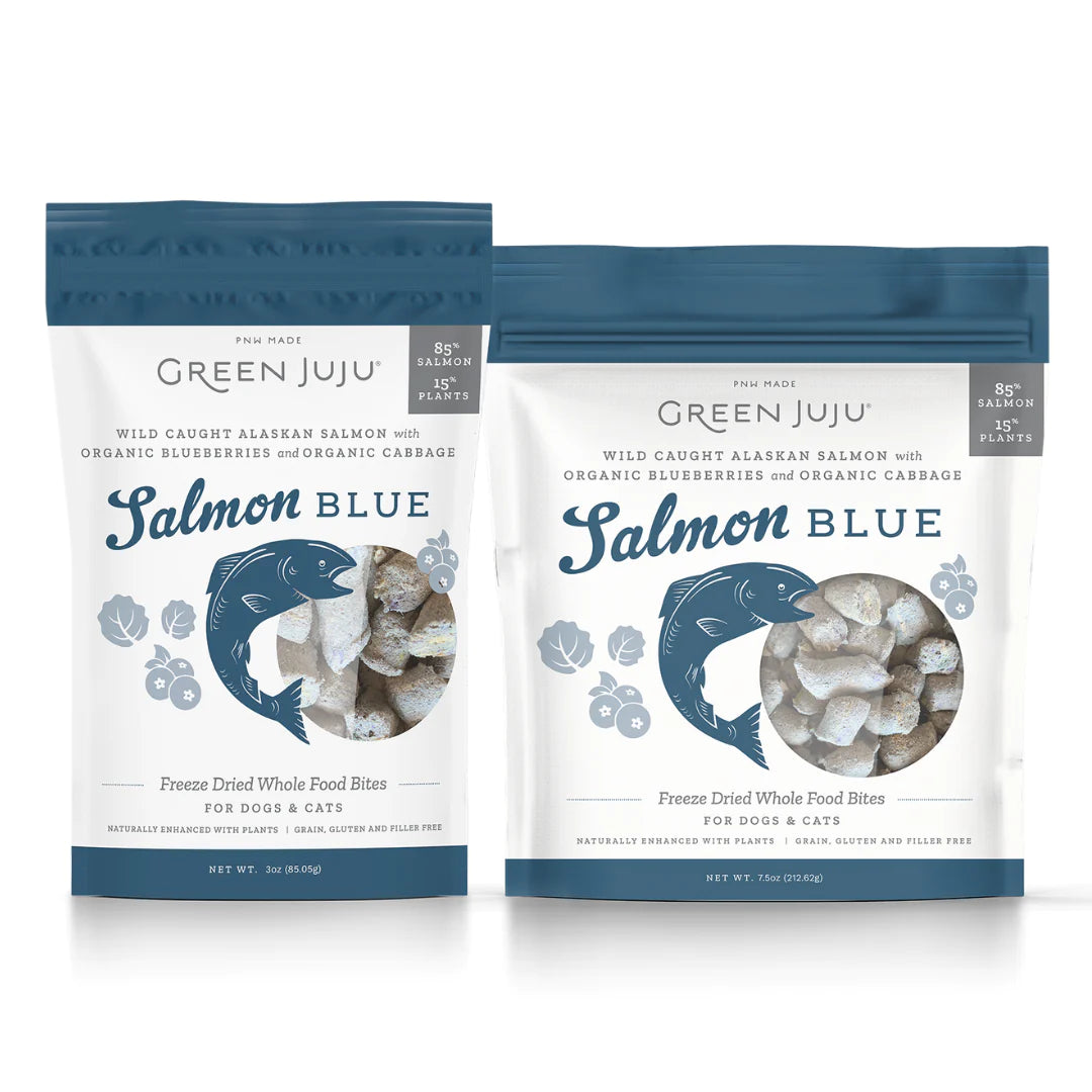 Green Juju Salmon Blue Freeze Dried Whole Food Bites