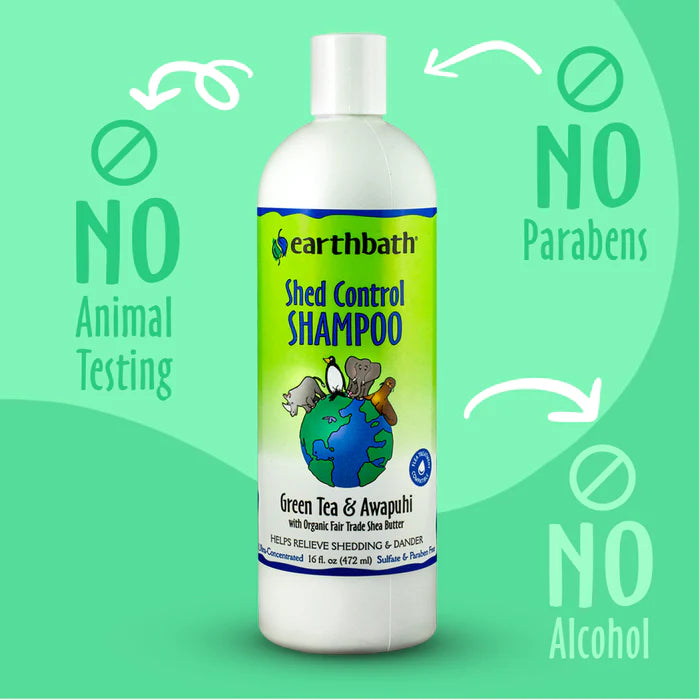 Earthbath Shampoo Shed Control (Green Tea) CLEARANCE FINAL SALE