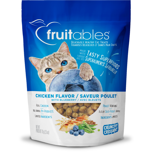 Fruitables Crunchy Chicken & Blueberry Cat Treats