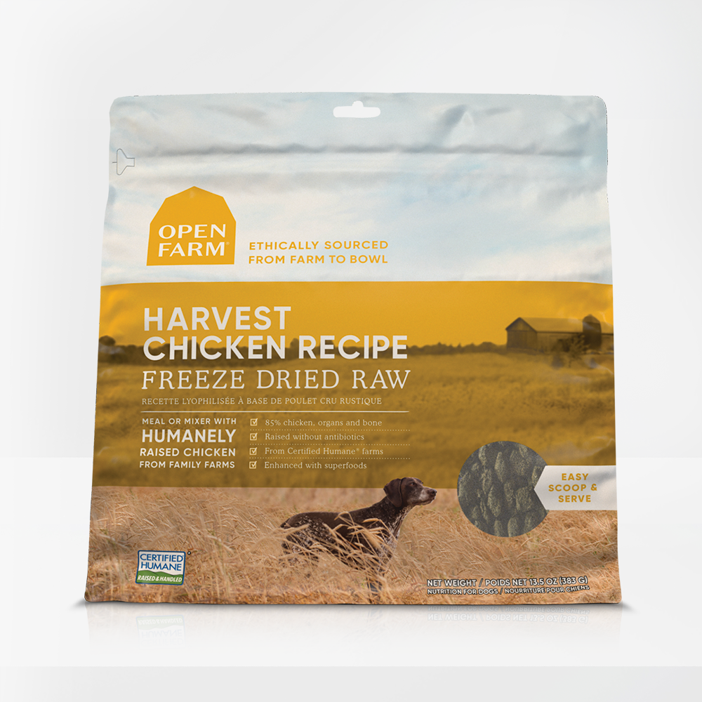 Open Farm Harvest Chicken Freeze Dried for Dogs Bon A Pet Treat