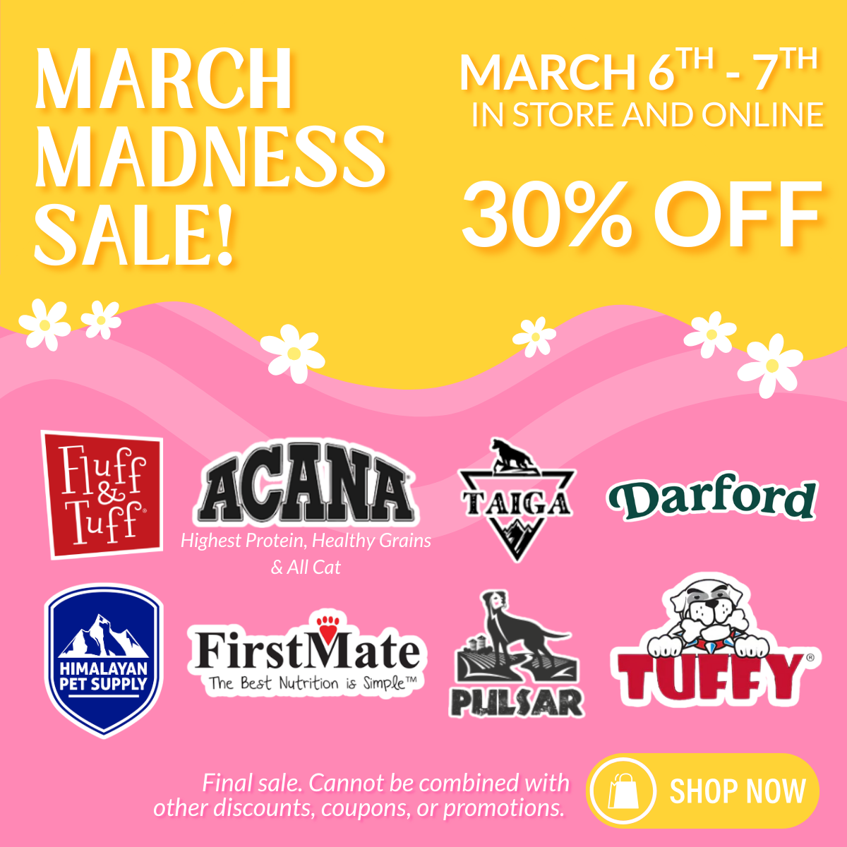 March Madness Sale 30% Off