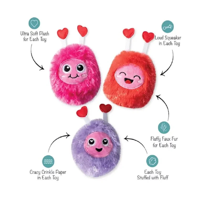 Fringe Dog Toy Valentine Love Connection