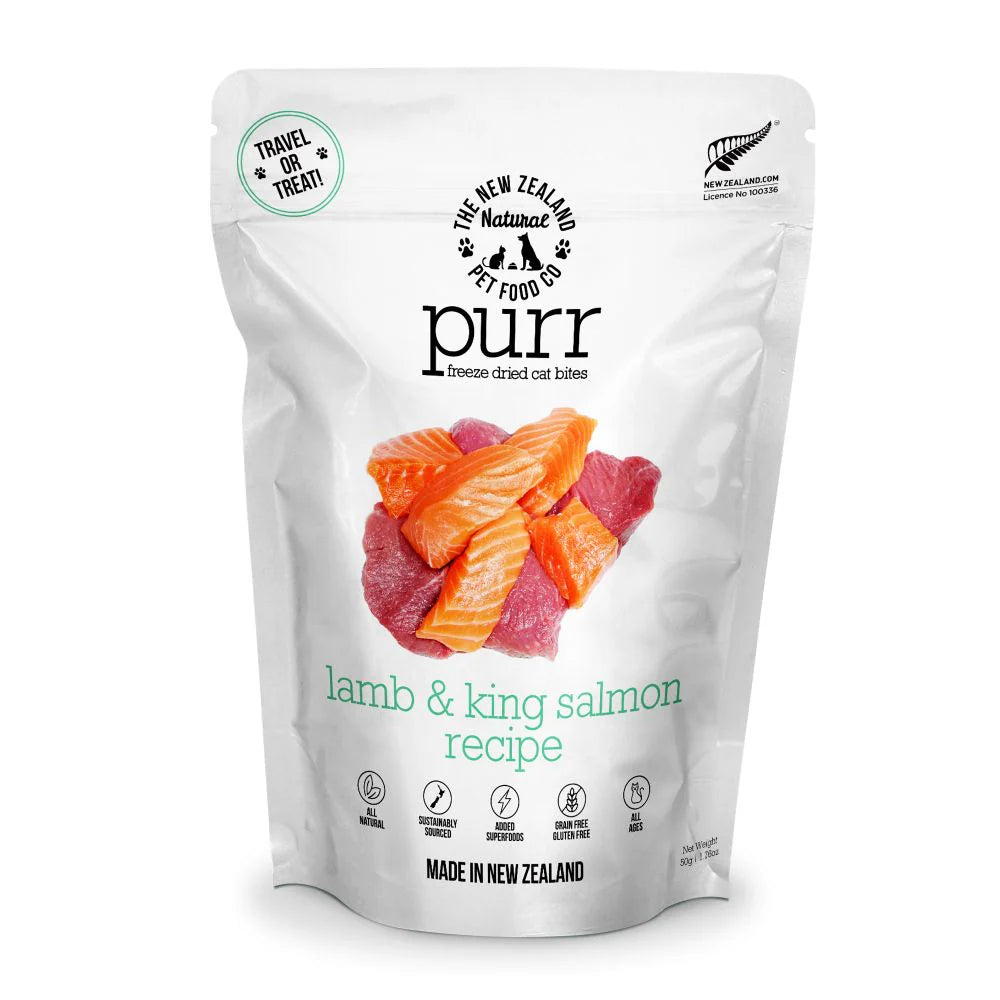 New Zealand Natural Pet Food Co. Purr Cat Treat Lamb & King Salmon