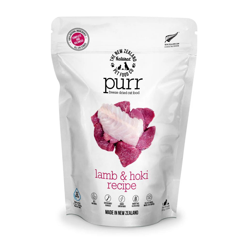 New Zealand Natural Pet Food Co. Purr Freeze Dried Food Lamb & Hoki *SPECIAL ORDER*