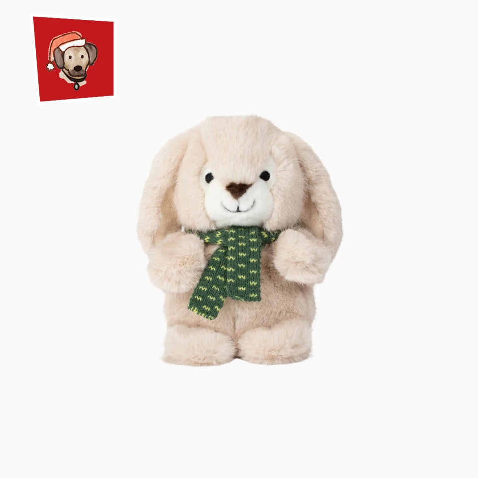 Fluff & Tuff Dog Toy Christmas Bonnie Snow Bunny