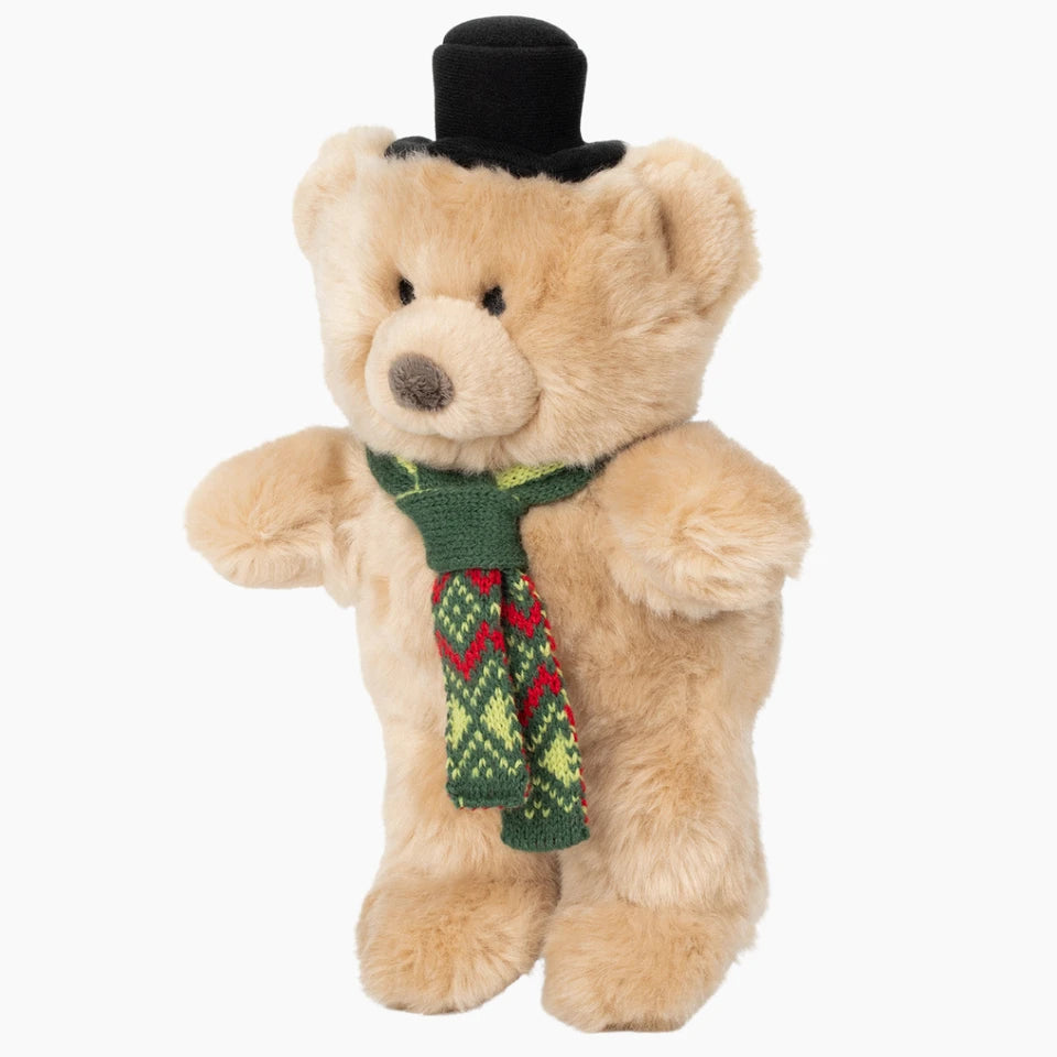 Fluff & Tuff Dog Toy Christmas Mr. Party Bear