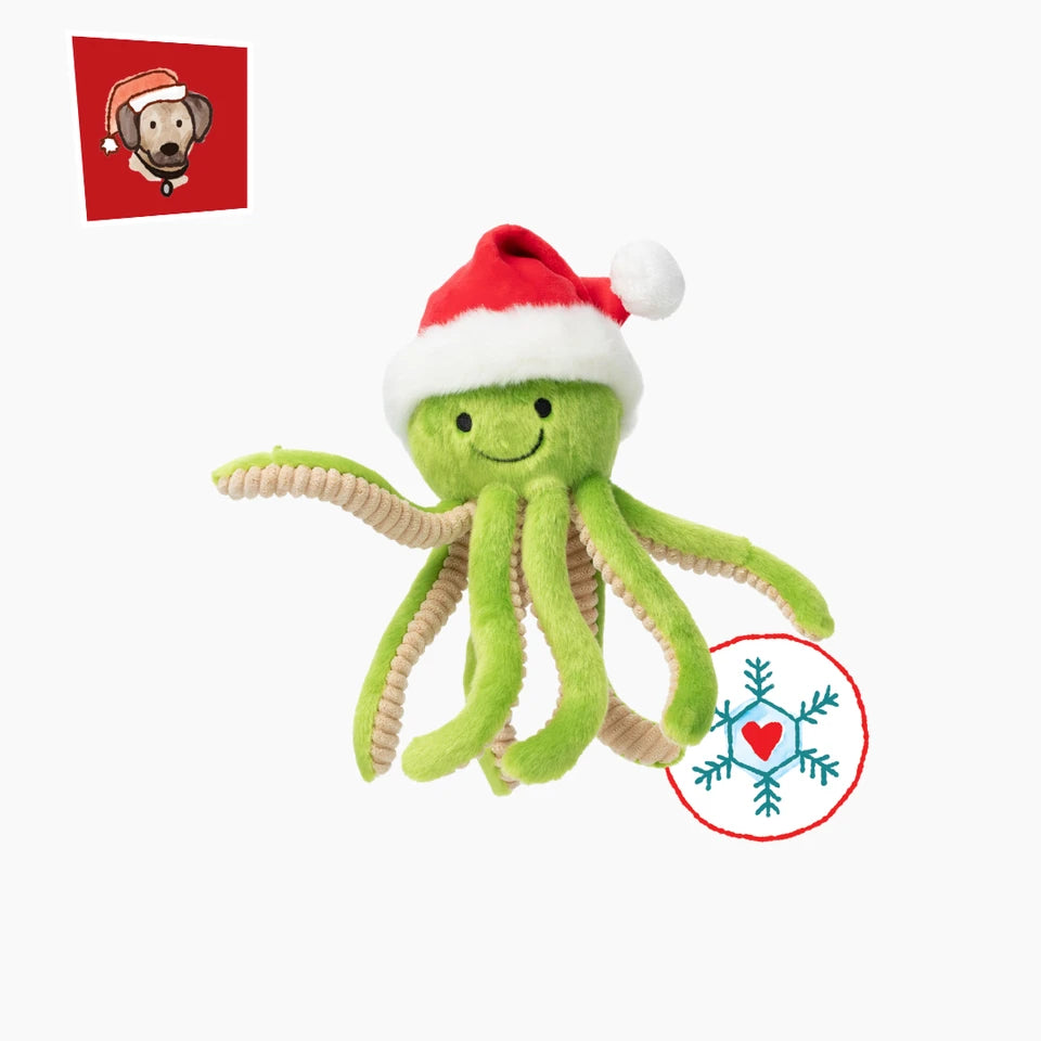 Fluff & Tuff Dog Toy Christmas Santa Sprite