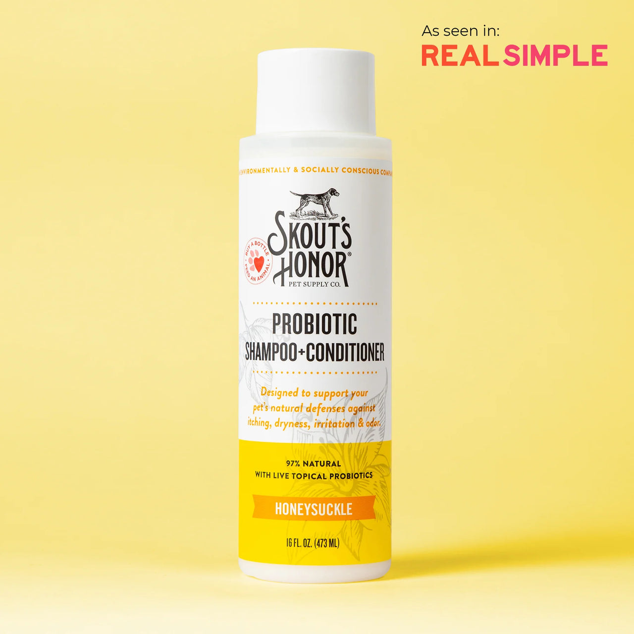 Skout's Honor Probiotic Shampoo & Conditioner Honeysuckle