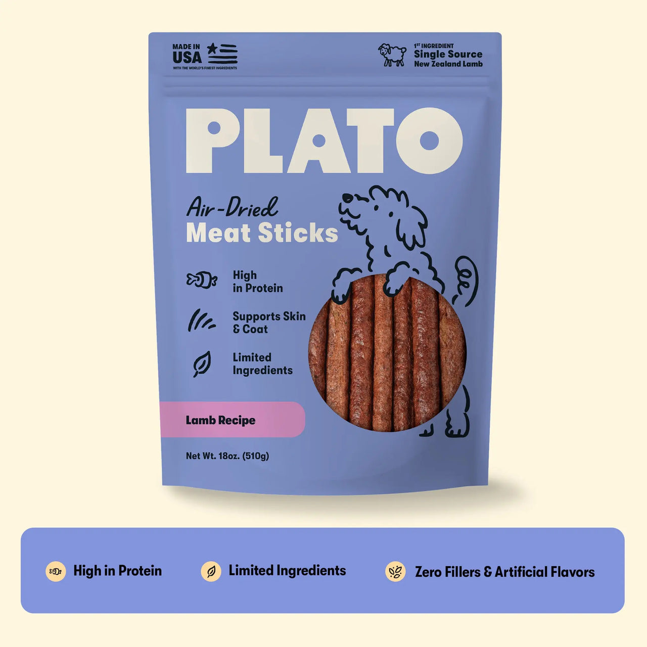 Plato Lamb Meat Sticks