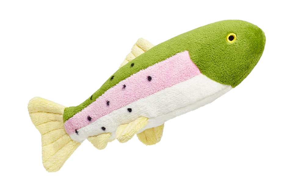 Fluff & Tuff Dog Toy Burt Lake Trout