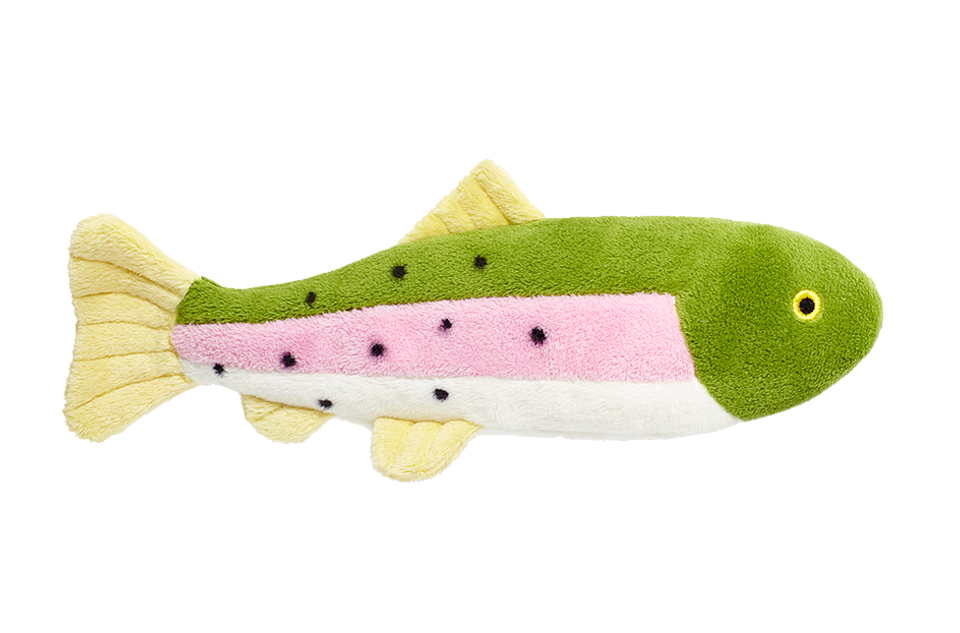 Fluff & Tuff Dog Toy Burt Lake Trout