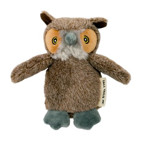 Toy - Tall Tails Plush Owl Squeaker Toy 5"