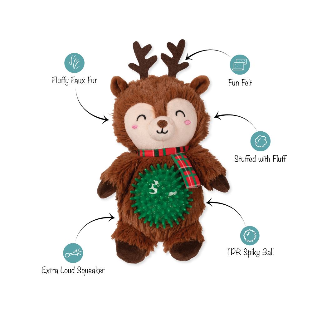 Fringe Dog Toy Holiday Rein It In Pal!
