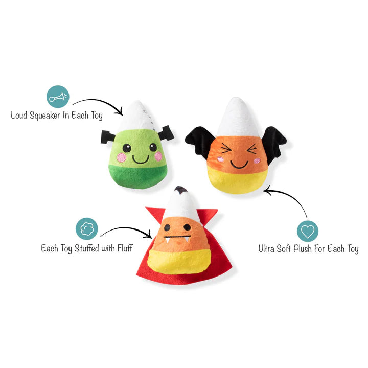 Fringe Dog Toy Halloween Candy Corns
