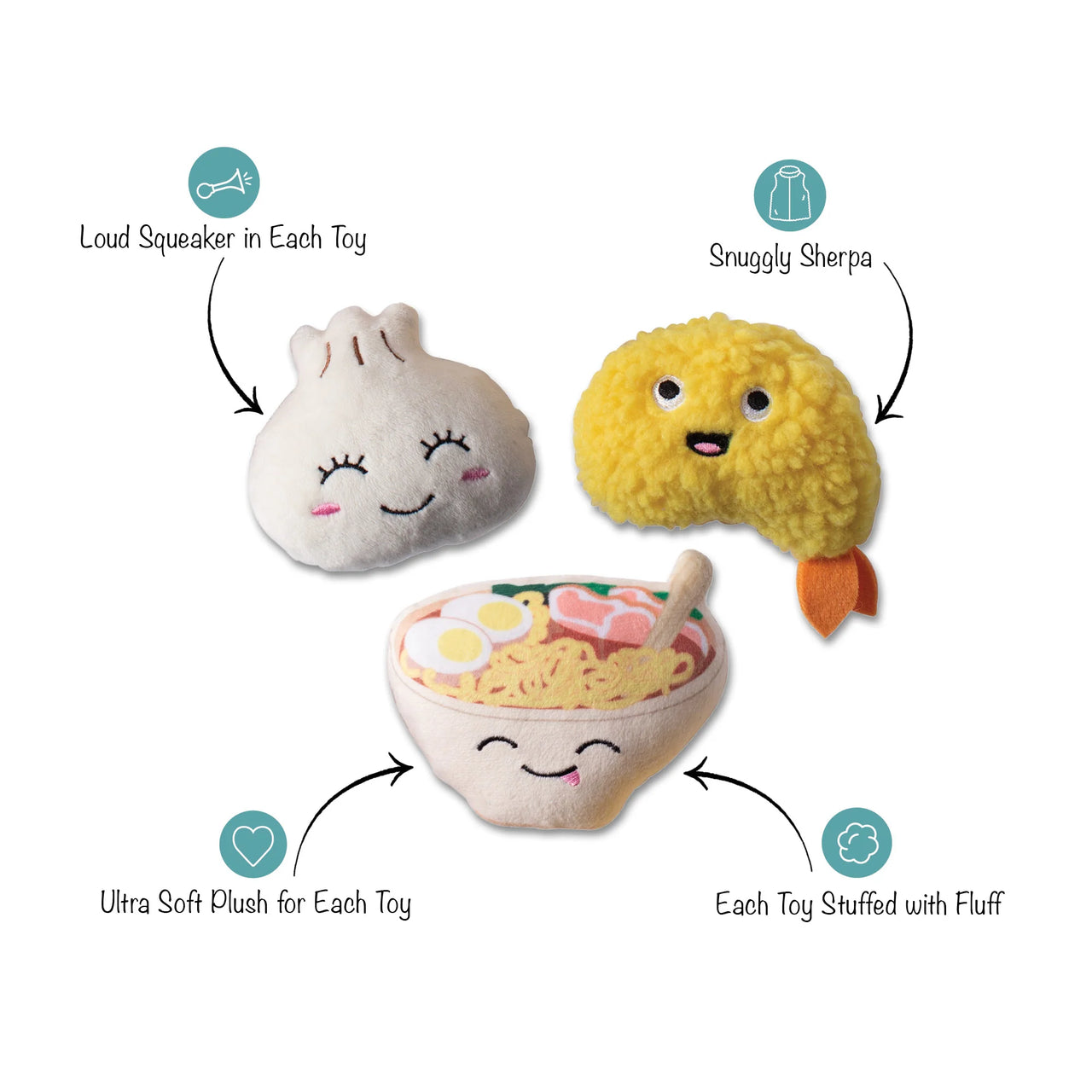 Fringe Dog Toy Soy Into You (Set of 3)