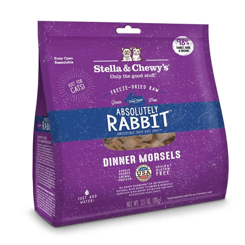 Stella & Chewy's Cat Freeze Dried Dinner Morsels Rabbit 3.5oz *SPECIAL ORDER*
