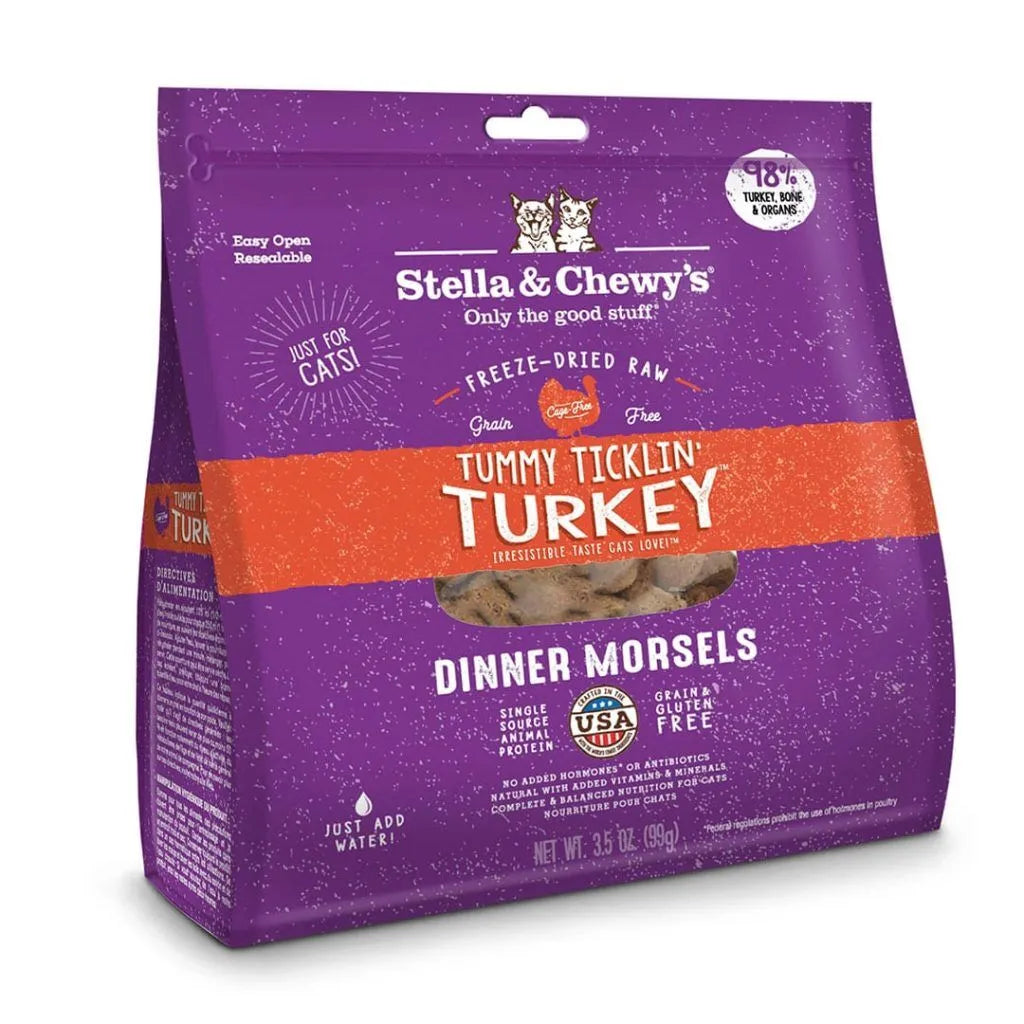 Stella & Chewy's Cat Freeze Dried Dinner Morsels Turkey 3.5oz *SPECIAL ORDER*