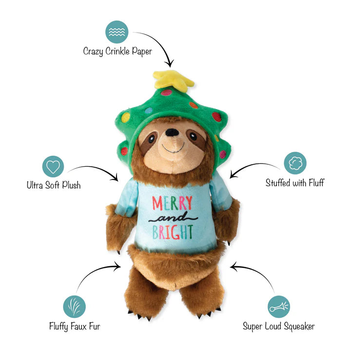 Fringe Dog Toy Holiday Turn on the Fun