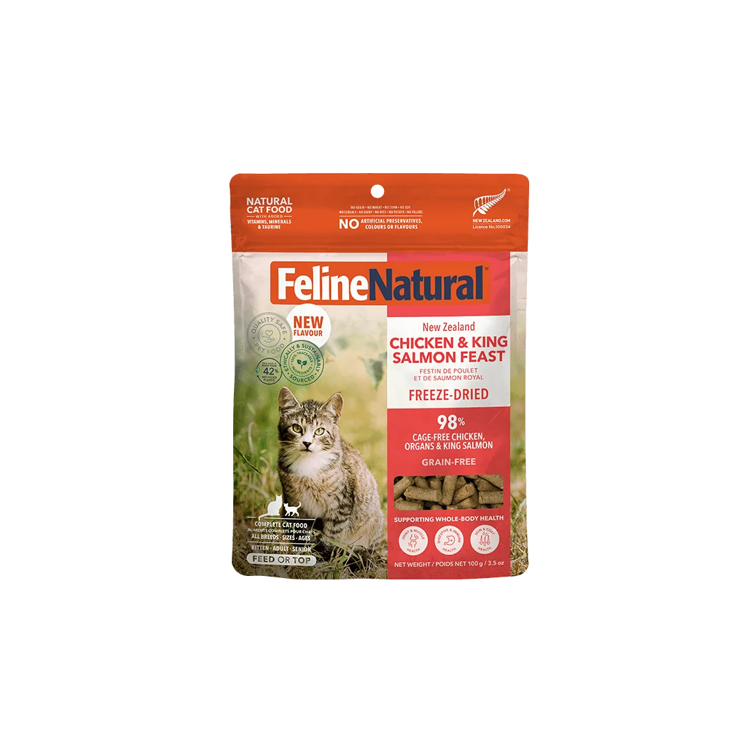 Feline Natural Freeze-Dried Chicken & King Salmon