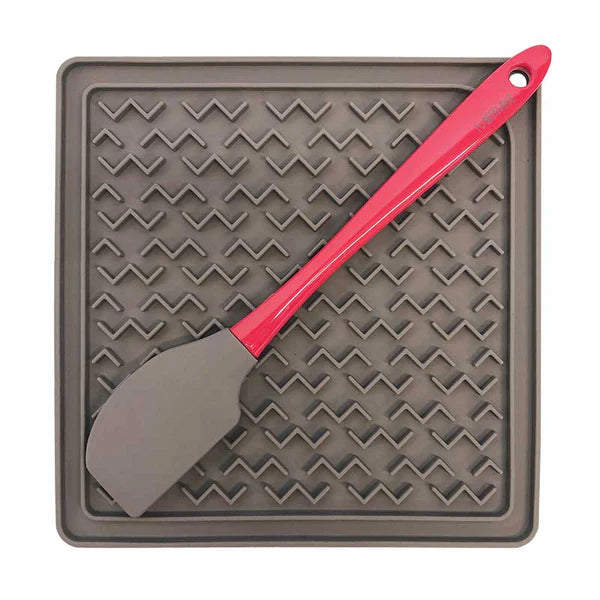 Messy Mutts Silicone Therapeutic Feeding Mat with Spatula CLEARANCE FINAL SALE