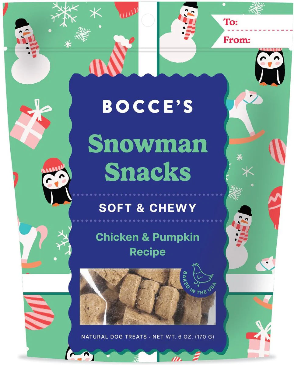 Bocce's Bakery Christmas Snowman Snacks