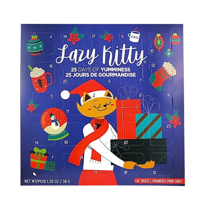 Lazy Kitty Advent Calendar w/Jerky Bites