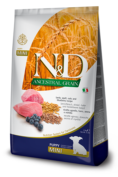 Farmina N&D Dog Ancestral Grain Lamb & Blueberry Puppy Mini *SPECIAL ORDER*