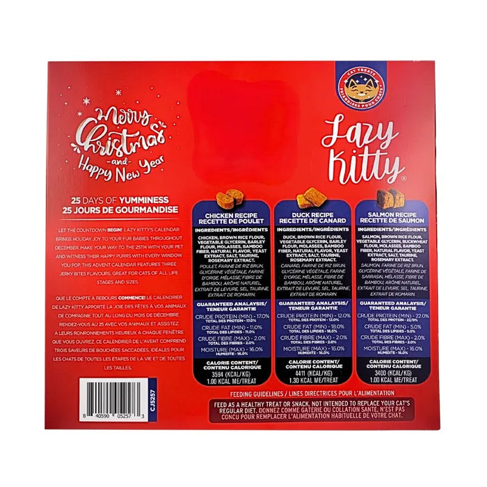 Lazy Kitty Advent Calendar w/Jerky Bites