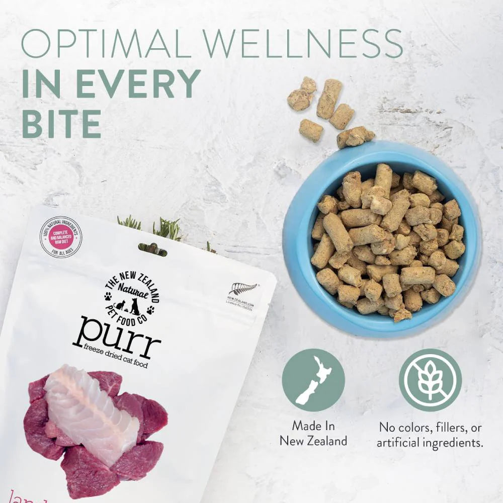 New Zealand Natural Pet Food Co. Purr Freeze Dried Food Lamb & Hoki *SPECIAL ORDER*