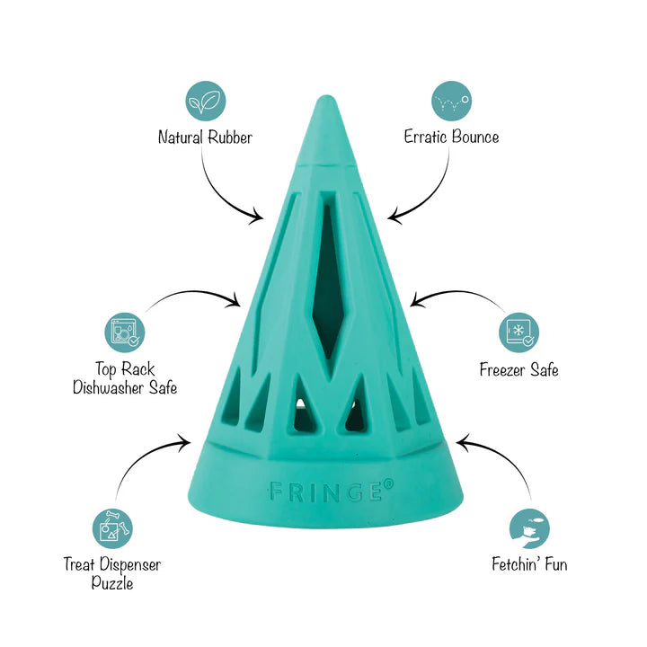 Fringe Dog Toy Rubber You Cone Do It