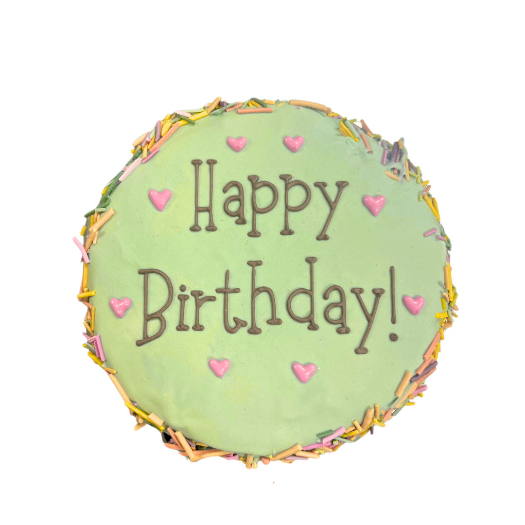 5" Round Shaped Doggy Birthday Cake