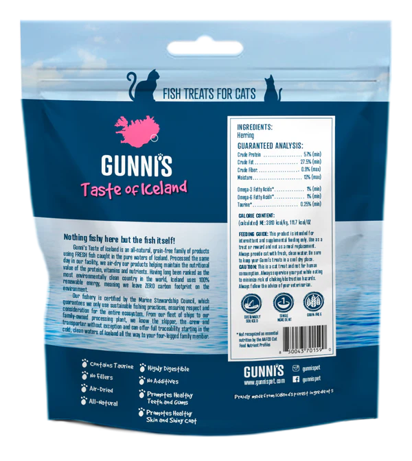 Gunni's Pet Cat Whole Herring 1.5oz