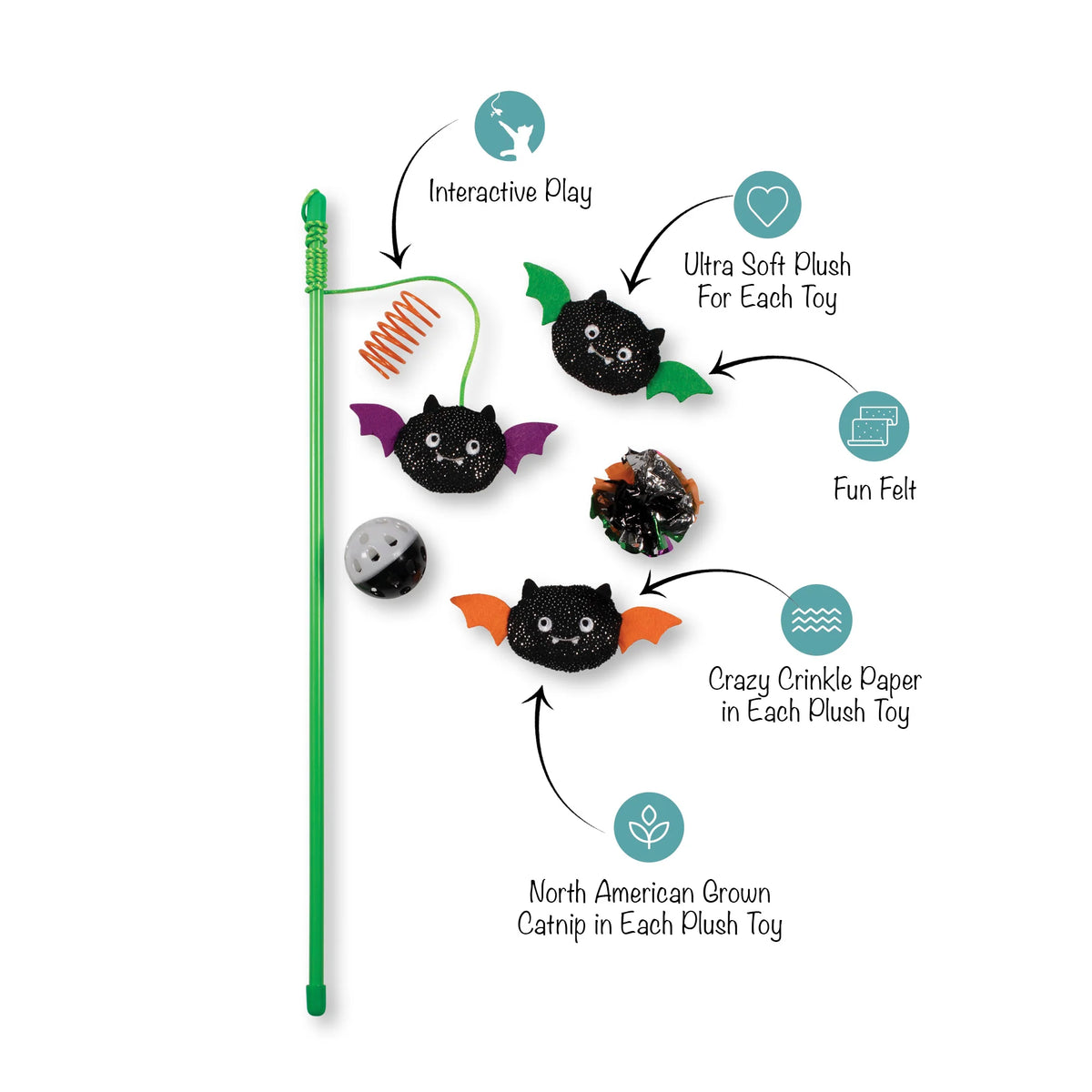 Fringe Cat Toy Halloween Blind and Seek