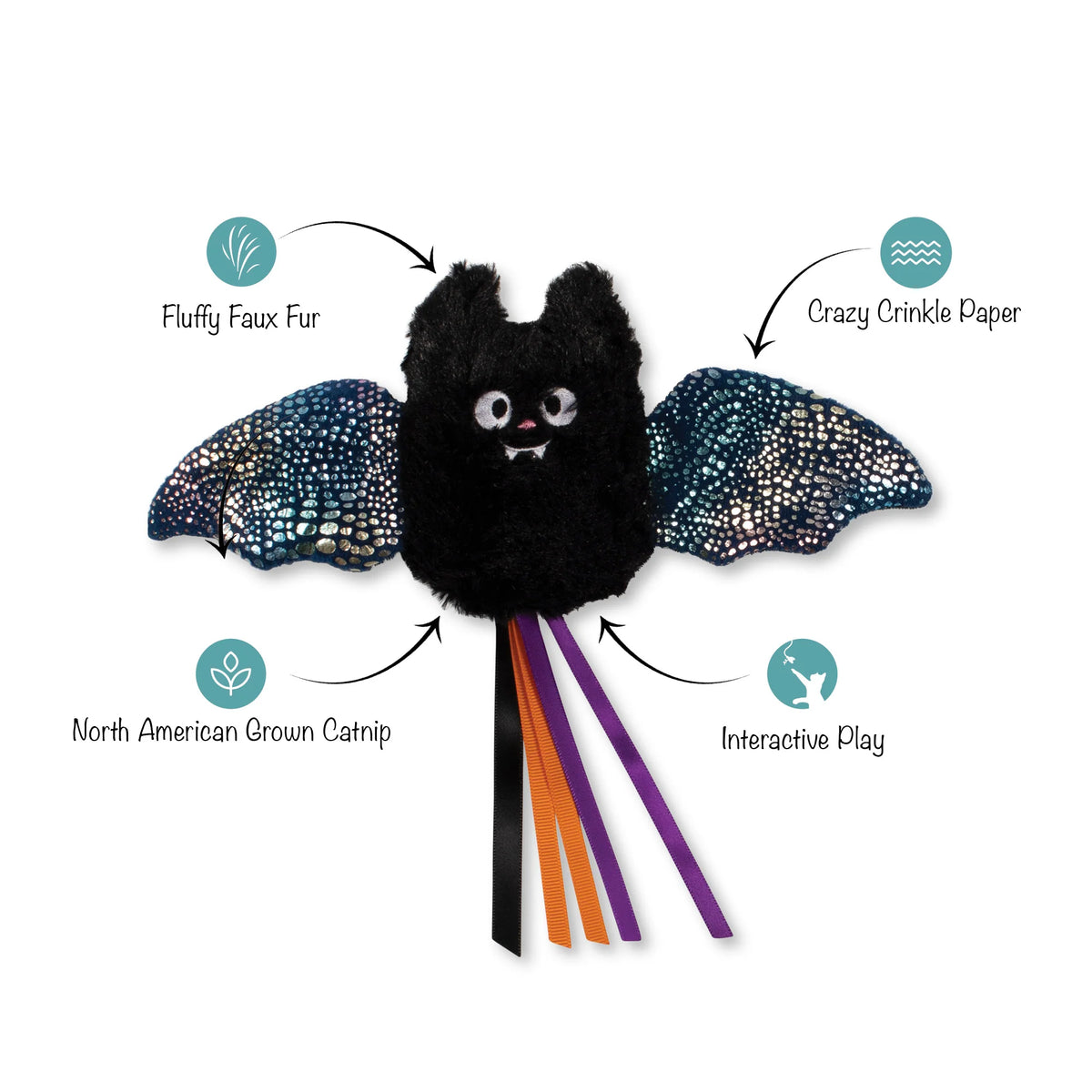 Fringe Cat Toy Halloween Let's Wing It