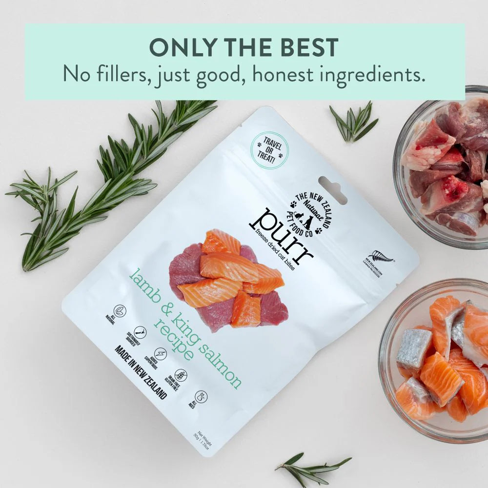 New Zealand Natural Pet Food Co. Purr Cat Treat Lamb & King Salmon