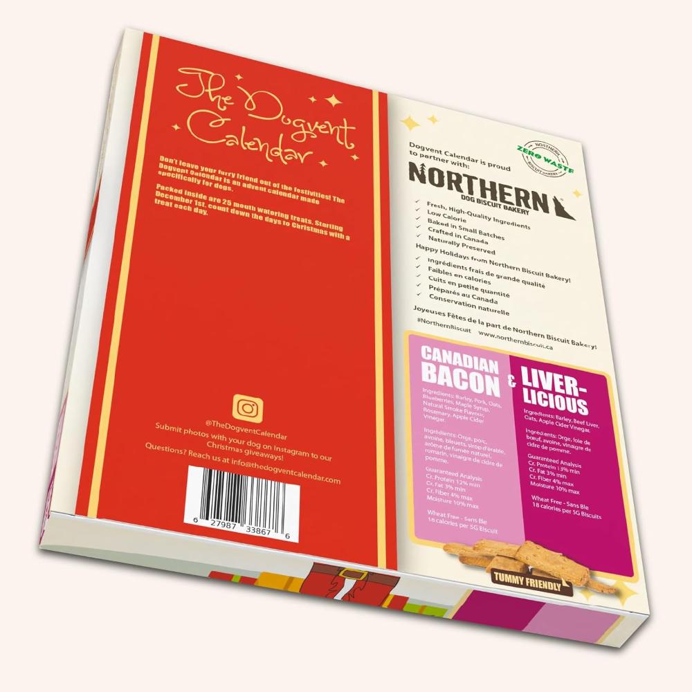 Northern Biscuit Dogvent Calendar Canadian Bacon Liverlicious SEASON Northern Biscuit Dogvent Calendar Canadian Bacon Liverlicious SEASON