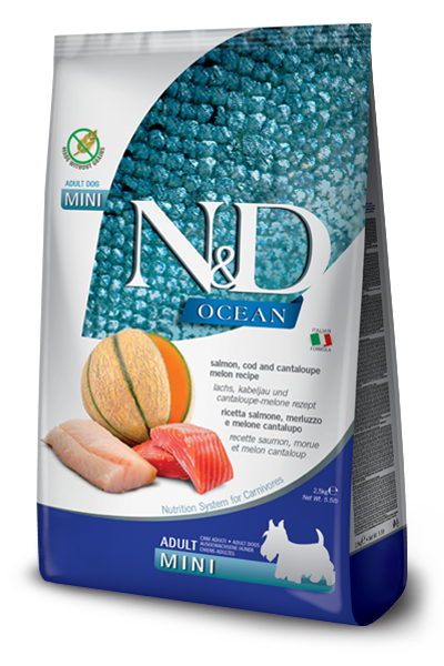 Farmina N&D Dog Ocean Salmon, Cod, Cantaloupe Mini *SPECIAL ORDER*