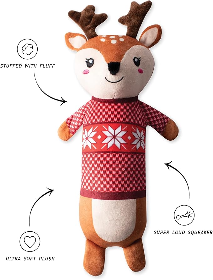 Fringe Dog Toy Holiday Cold But Cute