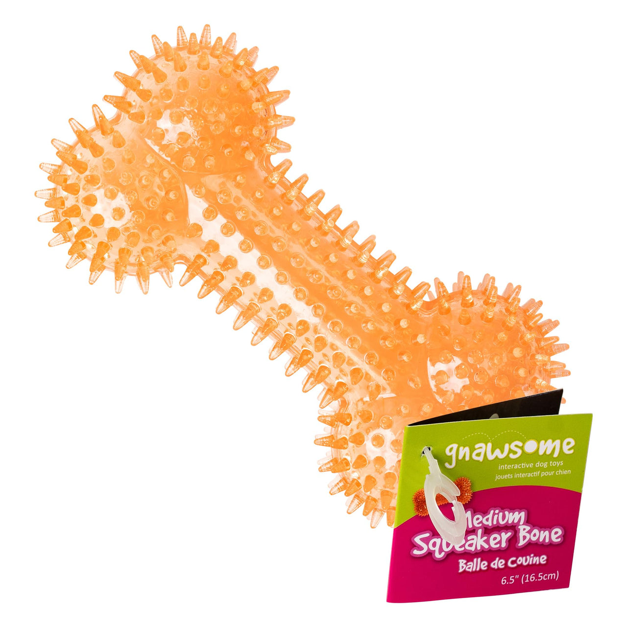 Gnawsome Medium Squeaker Bone Toy