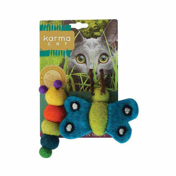 Karma Cat Toy Catepillar & Butterfly