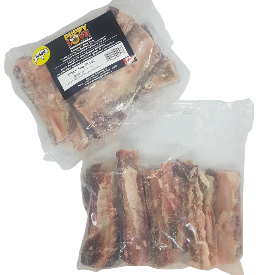 Puppy Love Raw Bison Rib Bones