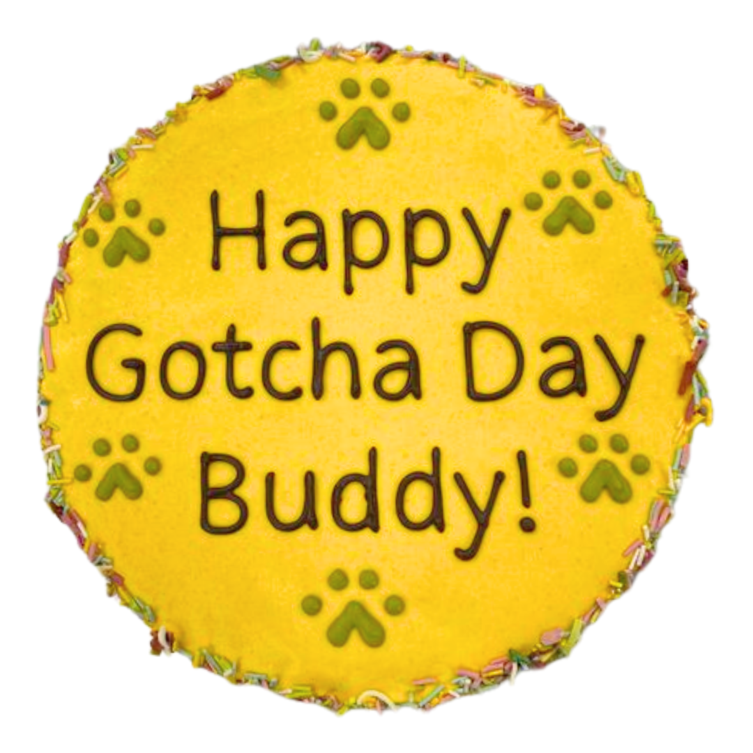 7" Round Shaped Doggy Birthday Cake