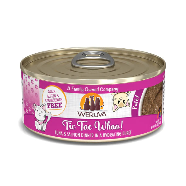 Weruva Cat Pate Tic Tac Whoa! Tuna & Salmon Dinner