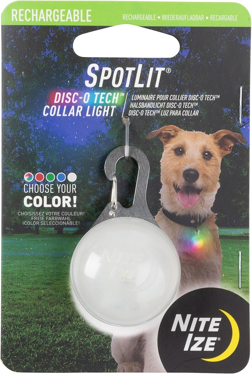 Nite Ize Spotlit Rechargeable Collar Light Disc-O