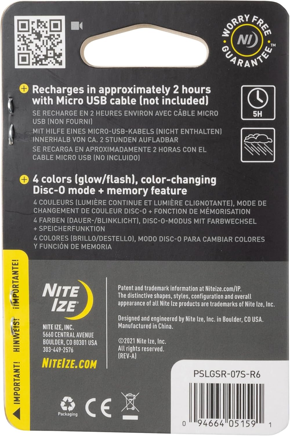 Nite Ize Spotlit Rechargeable Collar Light Disc-O